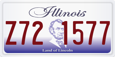IL license plate Z721577