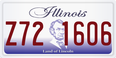IL license plate Z721606