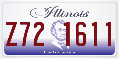 IL license plate Z721611
