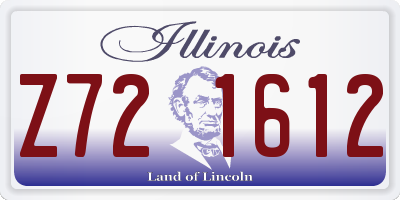 IL license plate Z721612