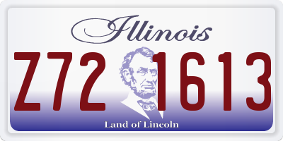 IL license plate Z721613