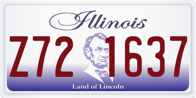 IL license plate Z721637