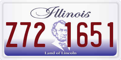 IL license plate Z721651
