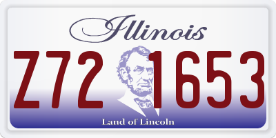 IL license plate Z721653