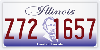 IL license plate Z721657
