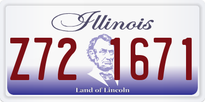 IL license plate Z721671