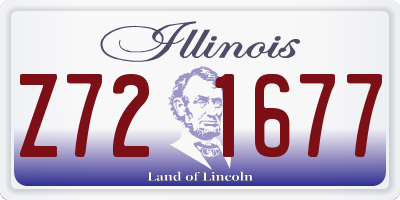 IL license plate Z721677