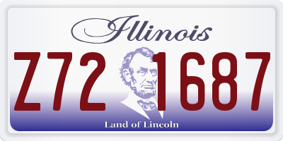 IL license plate Z721687