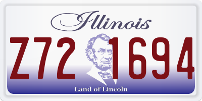 IL license plate Z721694