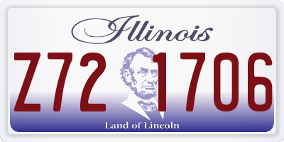 IL license plate Z721706