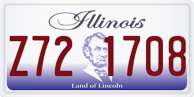 IL license plate Z721708