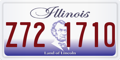 IL license plate Z721710