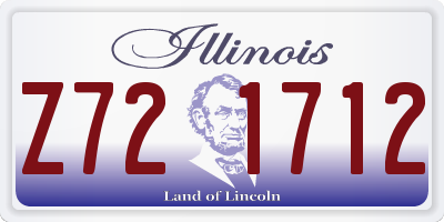 IL license plate Z721712