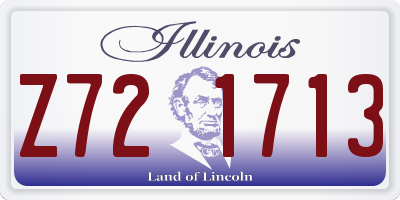 IL license plate Z721713