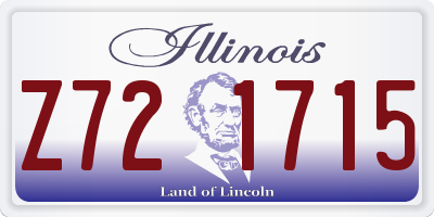 IL license plate Z721715