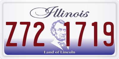 IL license plate Z721719