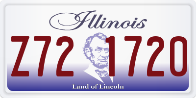 IL license plate Z721720