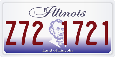 IL license plate Z721721