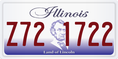 IL license plate Z721722