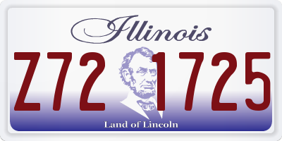 IL license plate Z721725