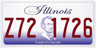IL license plate Z721726
