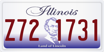 IL license plate Z721731