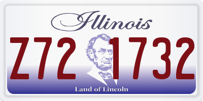IL license plate Z721732