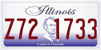 IL license plate Z721733