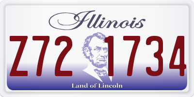 IL license plate Z721734
