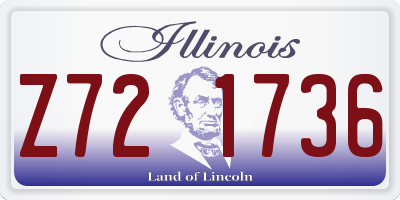 IL license plate Z721736