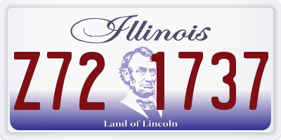 IL license plate Z721737