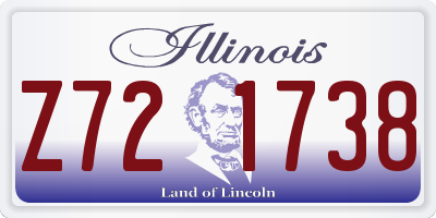 IL license plate Z721738