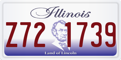 IL license plate Z721739