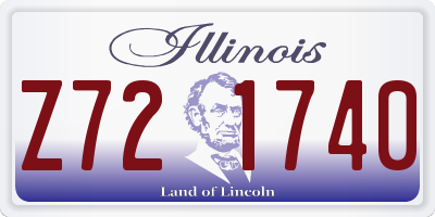 IL license plate Z721740