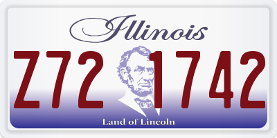 IL license plate Z721742