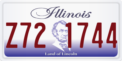 IL license plate Z721744