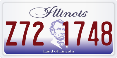 IL license plate Z721748