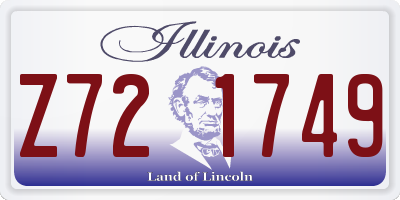IL license plate Z721749