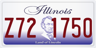 IL license plate Z721750