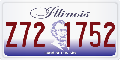 IL license plate Z721752