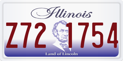 IL license plate Z721754