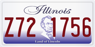 IL license plate Z721756