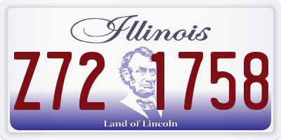 IL license plate Z721758