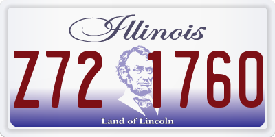 IL license plate Z721760