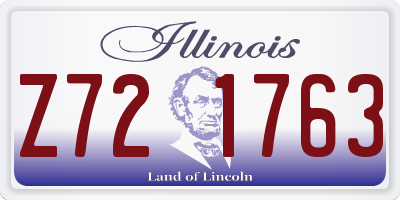 IL license plate Z721763