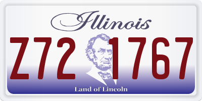 IL license plate Z721767