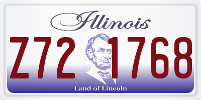 IL license plate Z721768