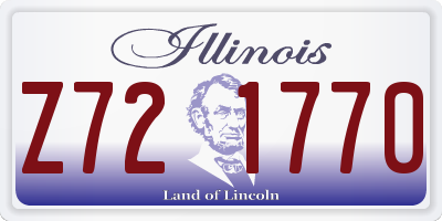 IL license plate Z721770