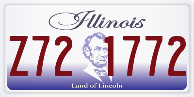 IL license plate Z721772