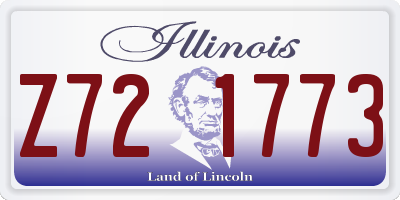IL license plate Z721773